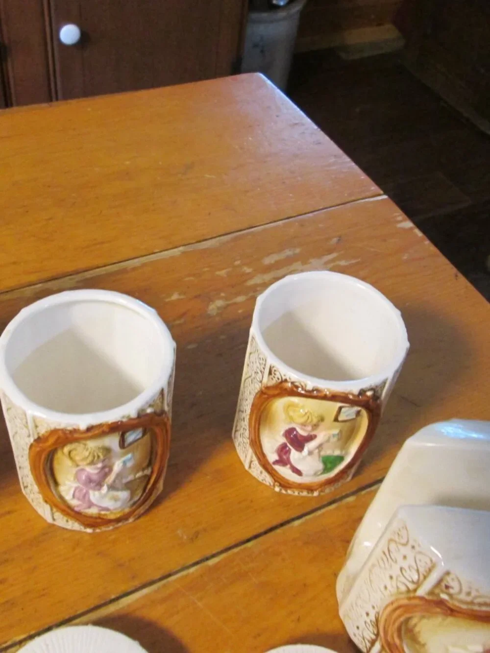 9  pc Sears Pioneer women kitchen collectible 1978 Japan